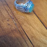 انگشتر قدیمی کار دست ،نگین عقیق سبز|جواهرات|سبزوار, توحیدشهر|دیوار