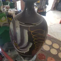 قلک سفالی بزرگ و گلدان بزرگ