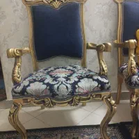 مبل استیل ۷ نفره به همراه جلو مبلی و عسلی|مبلمان خانگی و میز عسلی|تهران, شهرک صادقیه|دیوار