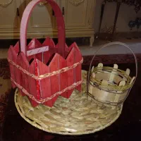 سبد سبزه و  گل  ،سنگ ریزه  تزیینی فروش یکجا و تکی