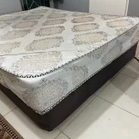 تخت باکس دونفره با تشک طبی دونفره سالم|تخت و سرویس خواب|پرند, فاز ۲|دیوار