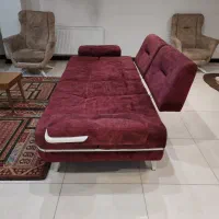 مبل سه نفره با یک عدد تخت شو|مبلمان خانگی و میز عسلی|کرج, فاز ۴ مهرشهر|دیوار