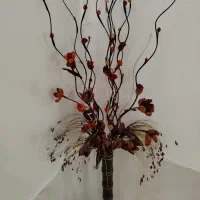 دوتا گل مصنوعی|گل مصنوعی|خمین, |دیوار