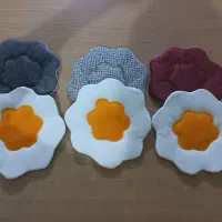 دستگیره آشپزخانه گل و نیمرو/دست دوز