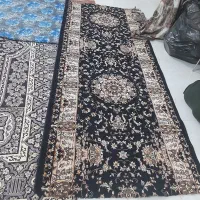 فرش کناره سورمه ای