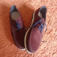 کفش چرم جیر قهوه‌ای