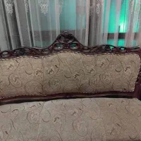 مبل ۹ نفره سلطنتی چوب گردو|مبلمان خانگی و میز عسلی|گرمدره, |دیوار