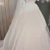 لباس عروس سایز ۳۶ ۳۸ در حد نو