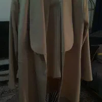 کت شلوار خط حطی کرمی