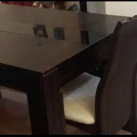 میز ناهخوری ۶ نفرترک کاملا سالم|میز و صندلی غذاخوری|صومعهسرا, |دیوار