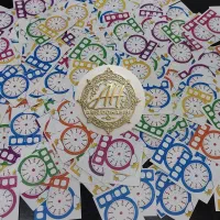 برچسب ساعت برای دفتر مناسب دبستانی ها