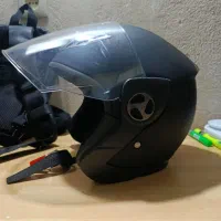 کلاه کاسکت مشکی مات نو