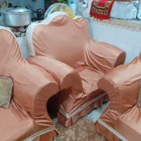 مبل سلطنتی ۷نفره با کاور،کاملآ سالم|مبلمان خانگی و میز عسلی|قم, زاد|دیوار