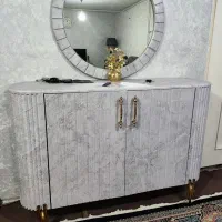آینه کنسول و میز تیوی و جاکفشی در حد نو