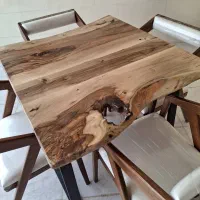 ناهارخوری ۴نفره چوبی|میز و صندلی غذاخوری|شیراز, جوادیه|دیوار