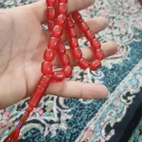 تسبیح سندلوس کهنه  آلمان بدون ایراد  رنگ کمیاب|کلکسیون اشیاء عتیقه|کرمان, |دیوار