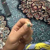 گوشواره تمام نقره با سنگ موزونایت اصل