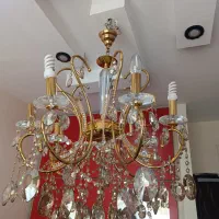 لوستر پذیرایی ۸شعله کریستال چک