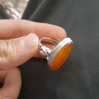 انگشتر نقره مردانه عقیق یمن سرخ|جواهرات|باقرشهر, |دیوار