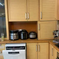 کابینت ام دی اف هود سینک دوقلو|آب‌چکان و نظم‌دهنده ظروف|مشهد, راهنمایی|دیوار