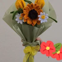 انواع دسته گل مصنوعی در طرح و رنگ زیبا|گل مصنوعی|رودسر, |دیوار