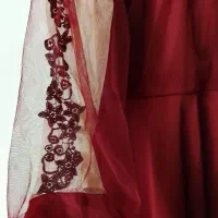 لباس مجلسی زنانه شیک و زیبا سایز 48و50 رنگ زرشکی|لباس|قم, نیروگاه|دیوار