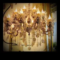 لوستر ۸شاخه۱۶شعله|لوستر و چراغ آویز|تبریز, |دیوار