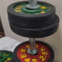 دمبل ورزشی 15 کیلویی چدنی|تجهیزات ورزشی|مشهد, جاهد شهر|دیوار