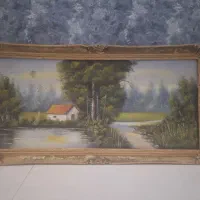 چند تابلو رنگ روغن اثر استاد سپهر،گوبلندوزی بزرگ