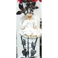 آباژور  فلزی گلدار