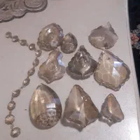 ۱۰۰۰ عدد آویز کریستالی شامپاینی  و گوی و  ریسه|لوستر و چراغ آویز|تهران, تهرانسر شرقی|دیوار