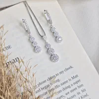 نیمست نقره زنانه و دخترانه مدل فلاور|جواهرات|تبریز, |دیوار