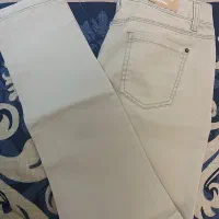 شلوار کتان کرم سایز ۳۶ -۳۸