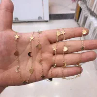 گردنبند مدل آویز دار دارای آویز مختلف بدلیجات