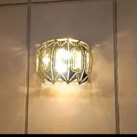 لوستر استیل حاشیه دار / طلایی و نقره ای|لوستر و چراغ آویز|مشهد, خواجه ربیع|دیوار