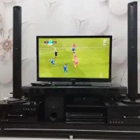 تلویزیون LED سونی ،میز هایگلاس ،سینما خانگی 7تیکه