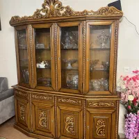 بوفه چوب منبت کاری شده کاملا سالم