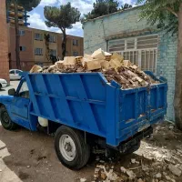 حمل خاک ونخاله نیسان کمپرسی خاک باغچه تخریب