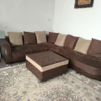 مبلمان هشت نفره ال همراه با میز عسلی|مبلمان خانگی و میز عسلی|تهران, شهرک محلاتی|دیوار