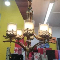 لوستر  هشت شاخه آبکاری دائم شیک