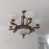 یه جفت لوستر چوبی خارجی ایتالیایی|لوستر و چراغ آویز|ری, دولتآباد|دیوار