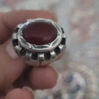 انگشترعقیق بانگین دورفیروزه ای|کلکسیون اشیاء عتیقه|سرپل ذهاب, |دیوار