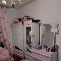 سروبس  تخت و کمد دخترانه