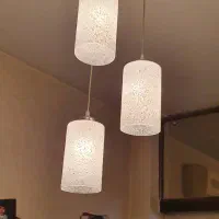 لوستر اویزان سه شاخه طرح حباب استوانه ای|لوستر و چراغ آویز|تهران, ستارخان|دیوار