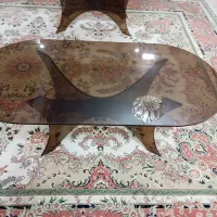 2 عدد میز وسط شیشه ایی