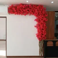 درختچه دیواری شکوفه ال L سرخابی|گل مصنوعی|احمدآبادمستوفی, |دیوار