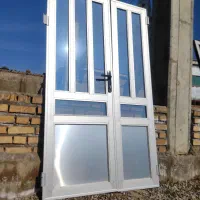 درب آلومینیومی دو لات بدونه چهار چوب|مصالح و تجهیزات ساختمان|سنگدوین, |دیوار