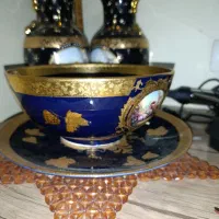 یک جفت گلدون ویه کاسه بشقاب سورمه ای|کلکسیون اشیاء عتیقه|اصفهان, شهید رجایی|دیوار