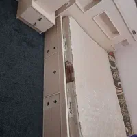 سرویس تخت همراه تشک درحد نو تمیز