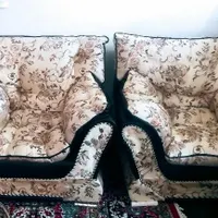 مبل تک نفره چرم پارچه میز جلو مبلی|مبلمان خانگی و میز عسلی|قم, شهرک توانیر|دیوار